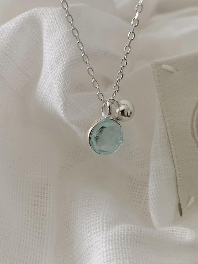 실버925 워터 은 목걸이
