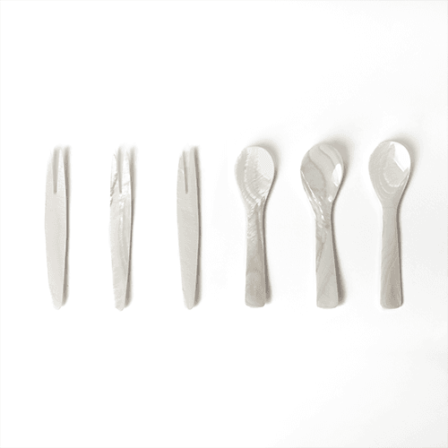 C6-7. Mini shell spoon & pick