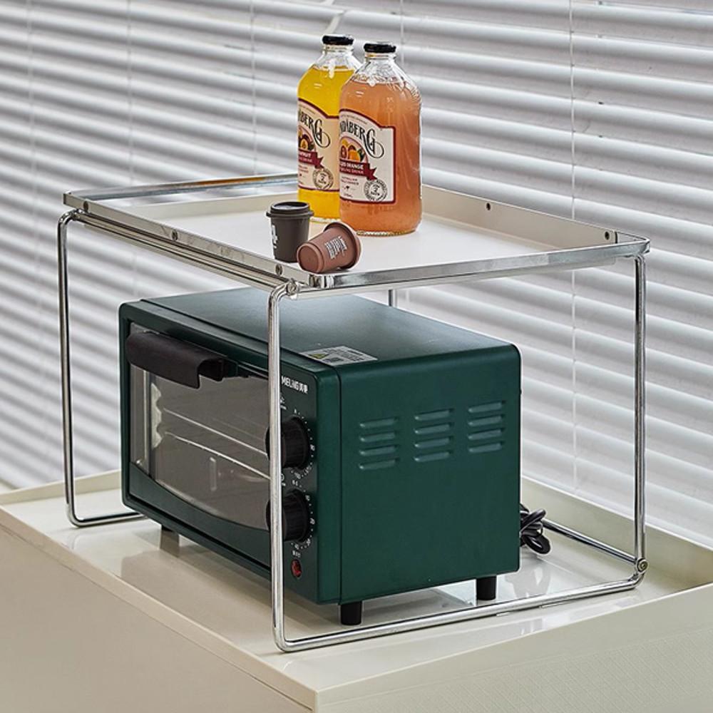 노지카 북유럽 다용도 분리형 선반 테이블 전자레인지 거치대 2size