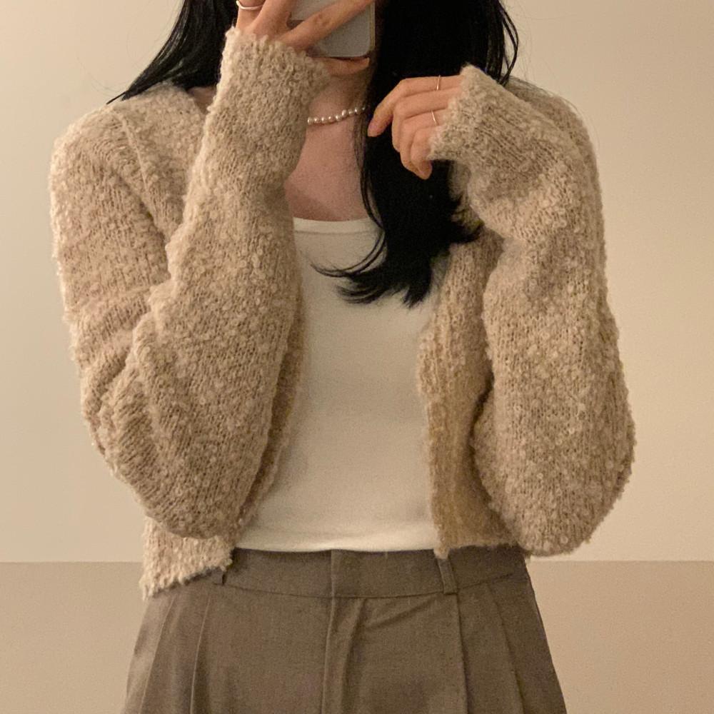 뽀글이 볼레로 가디건 2color