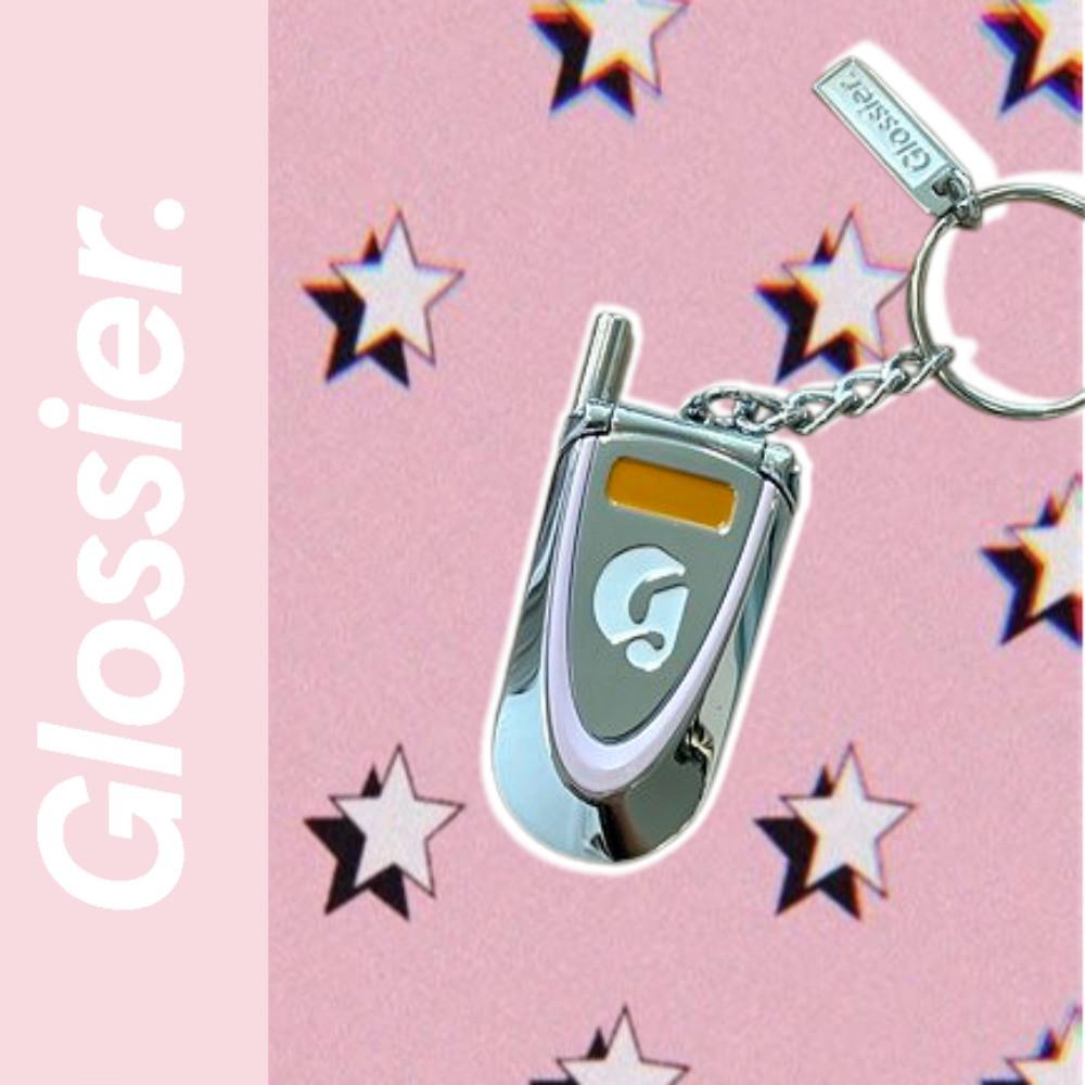 글로시에 키링 폴더폰 키체인 Glossier Key Chain 폰키링