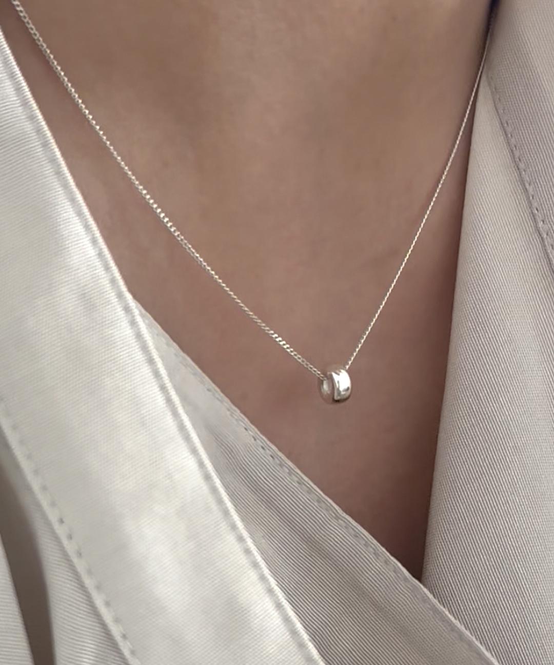 바이위켄드 Donut necklace_silver
