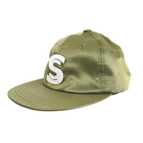 EMBLEM PATCH SATIN CAP (OLIVE)