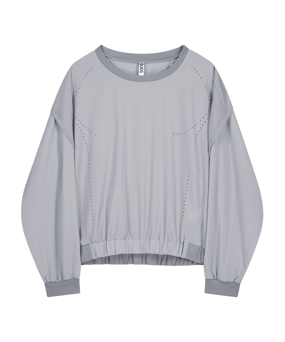 Layered Mesh Nylon Sweatshirts / Blue Grey