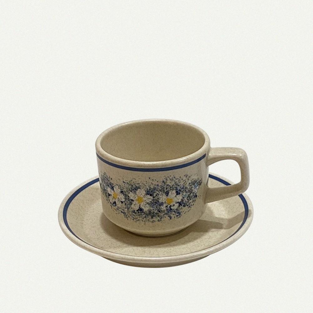 [VINTAGE] dewdrops cup & saucer set