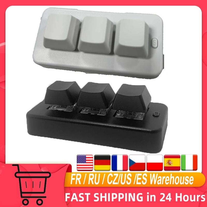 MK321BT 기계식 미니 맞춤형 키보드, 블루 스위치 포함, USB 듀얼 모드 연결, 오피스 게임 멀티미디어, 화이트, 3 키