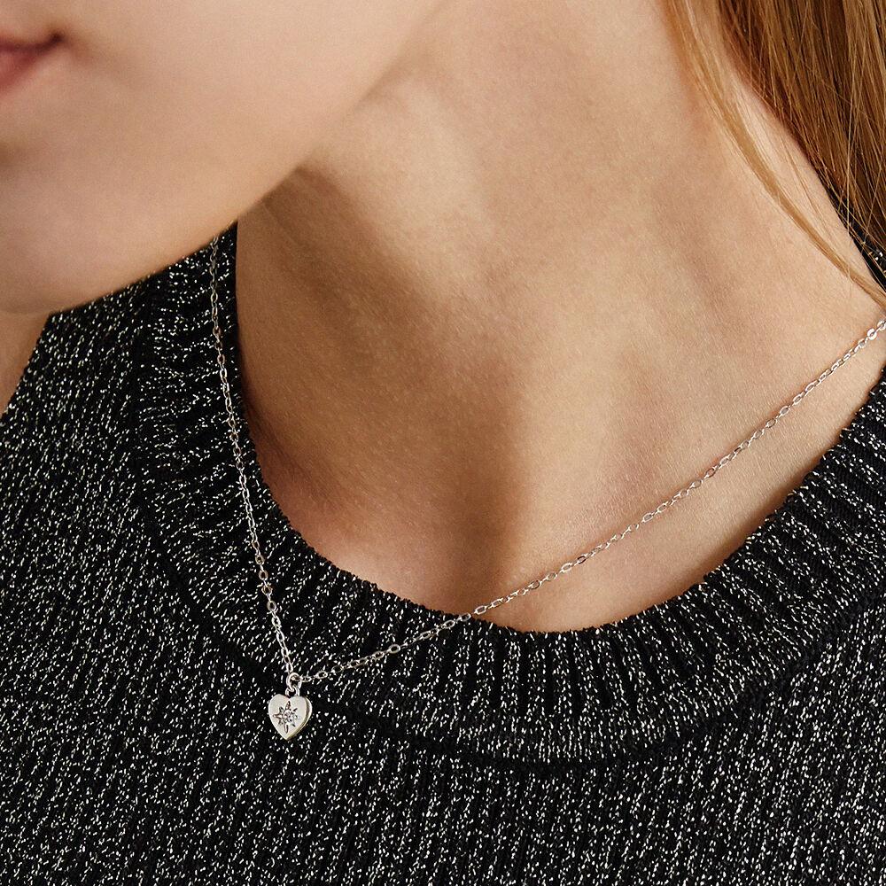 LIGHTNING HEART NECKLACE (2colors) AN223015