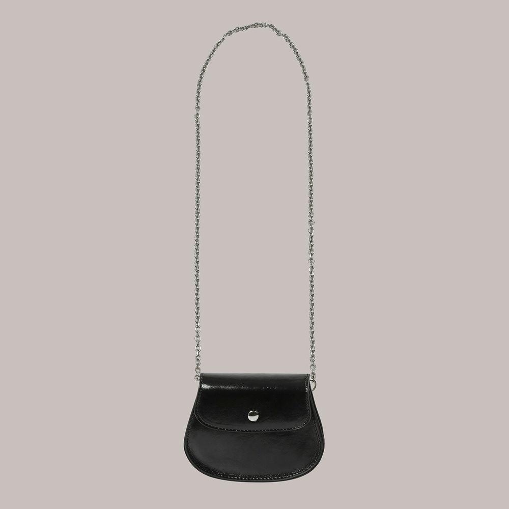 Flap Silver Mini bag - Black