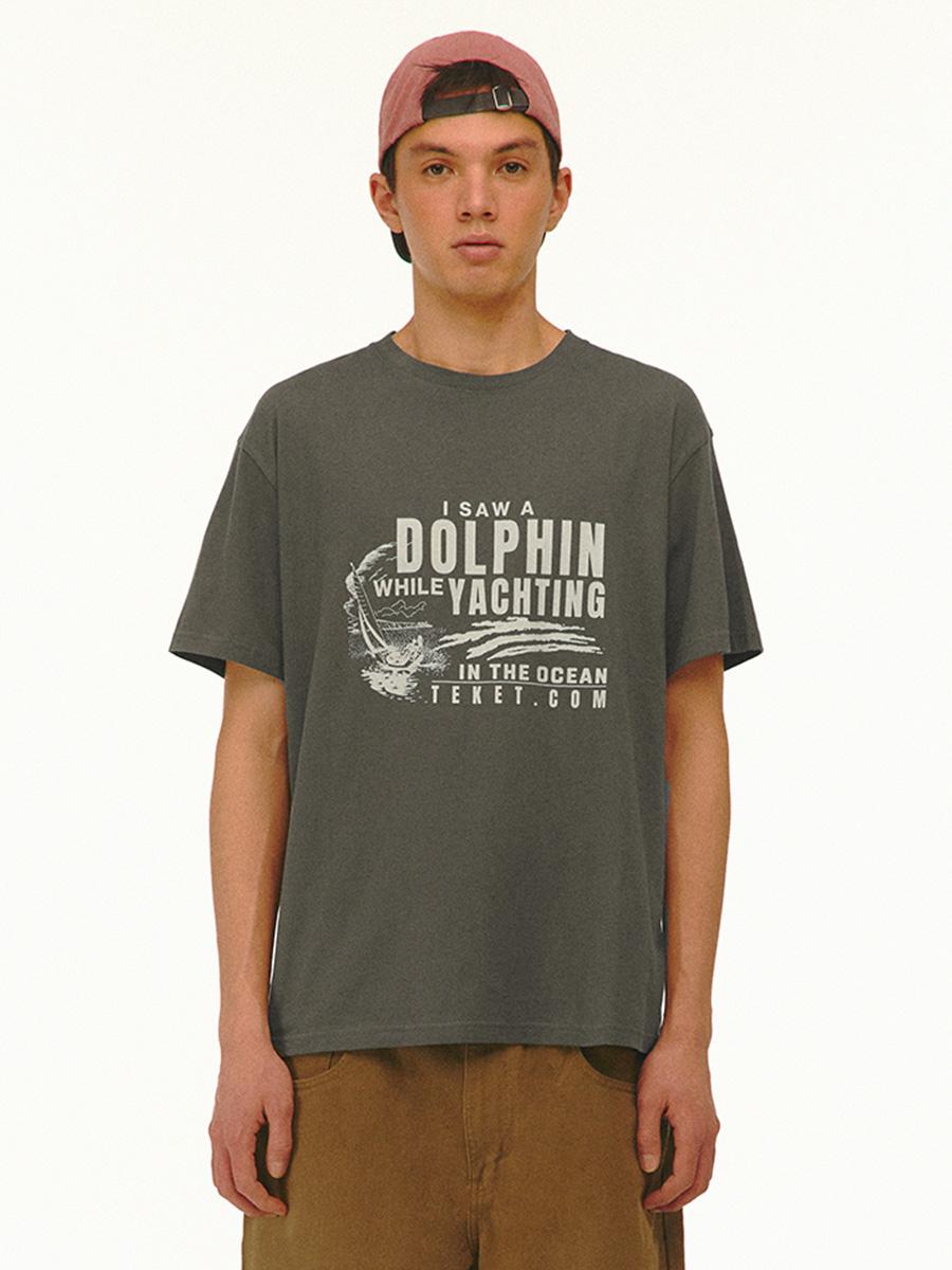 Dolphin Friends Tee Khaki