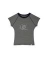 PRECIOUS SLOW SNAIL T - SHIRT - BLACK STRIPED