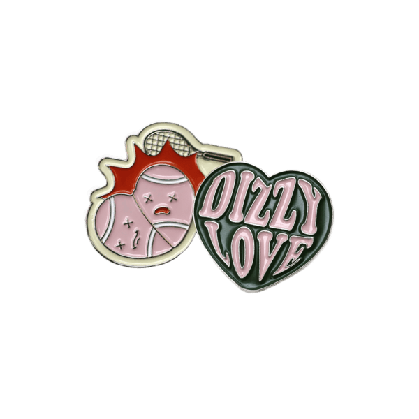 빅토리랩 DIZZYBALL METAL BADGE 디지볼 메탈 러브 뱃지 [핑크]
