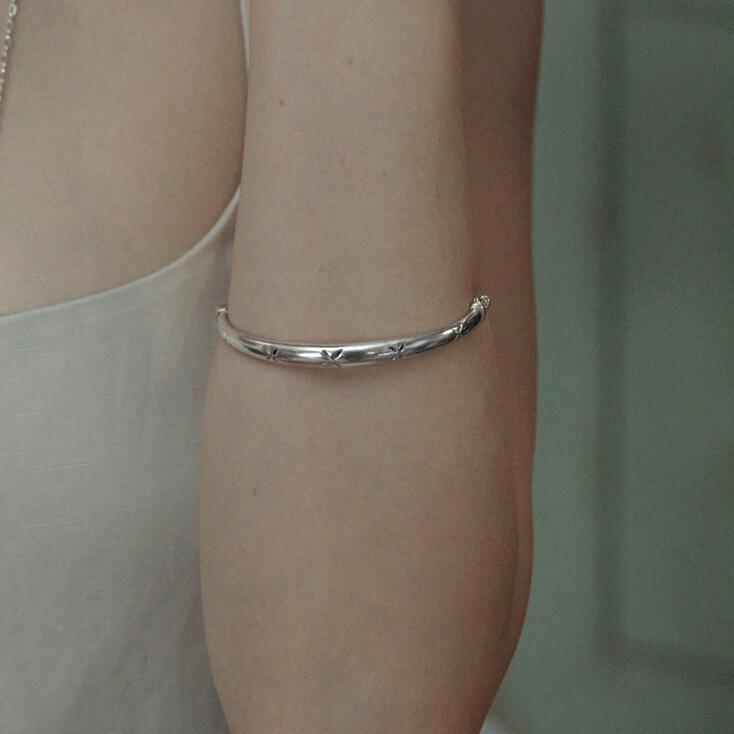 Crochet Bracelet 01_silver