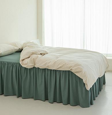 밀키 코튼 베드스커트_기본 프릴형