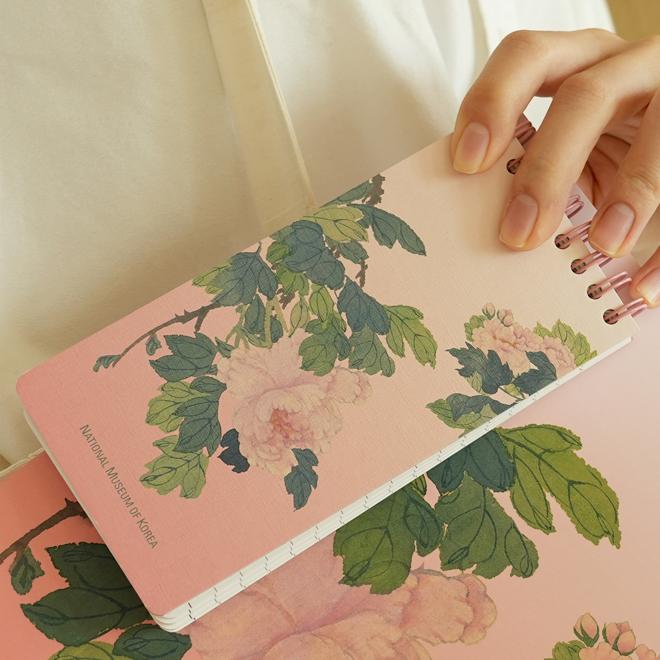 스프링 수첩(모란)