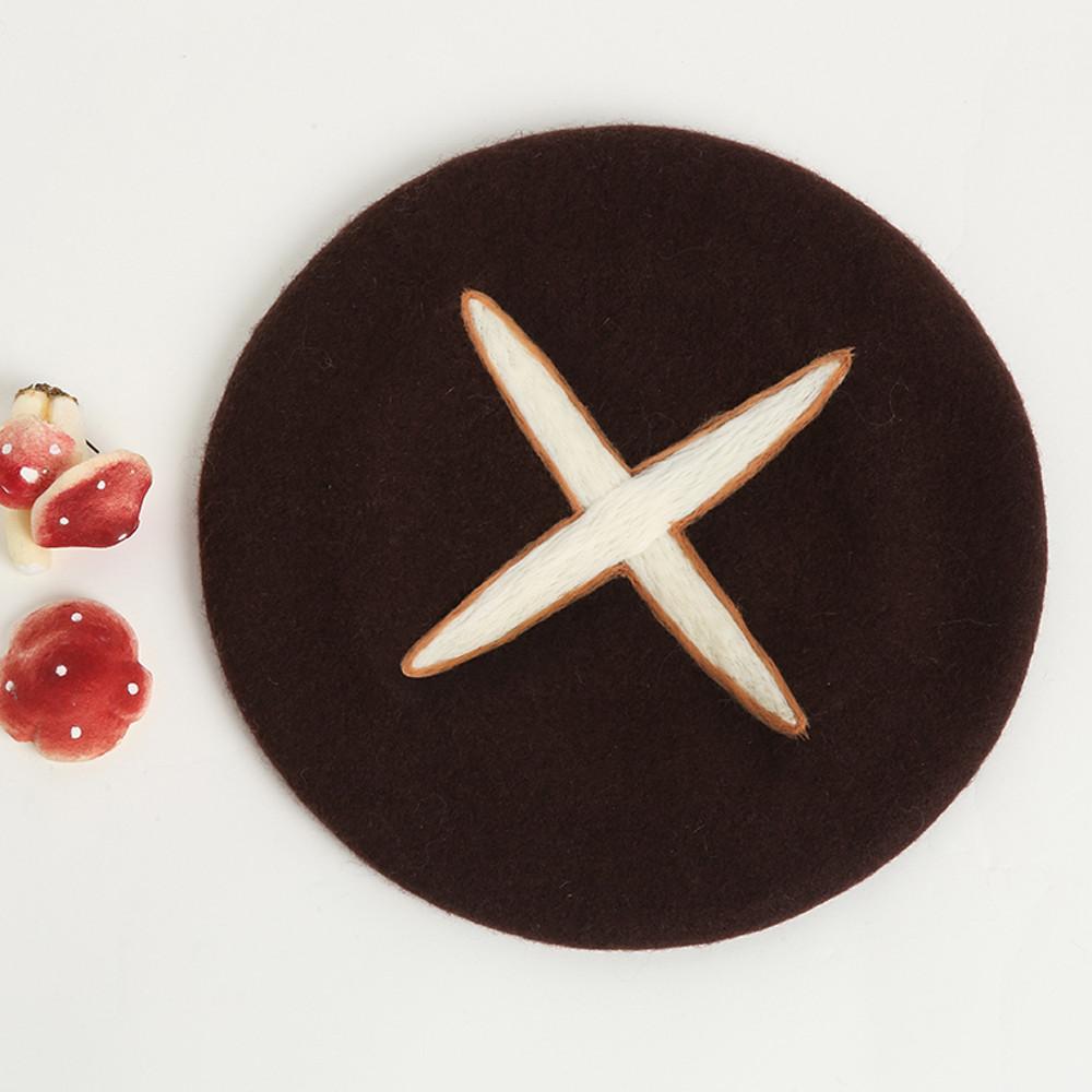 팬싸템 파티소품 핸드메이드 큰 버섯 베레모