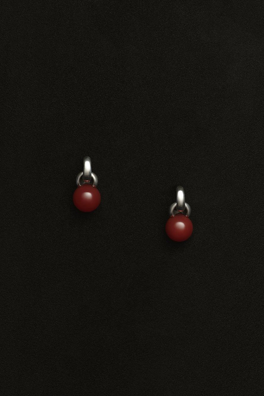 Everyday Earrings in Carnelian
