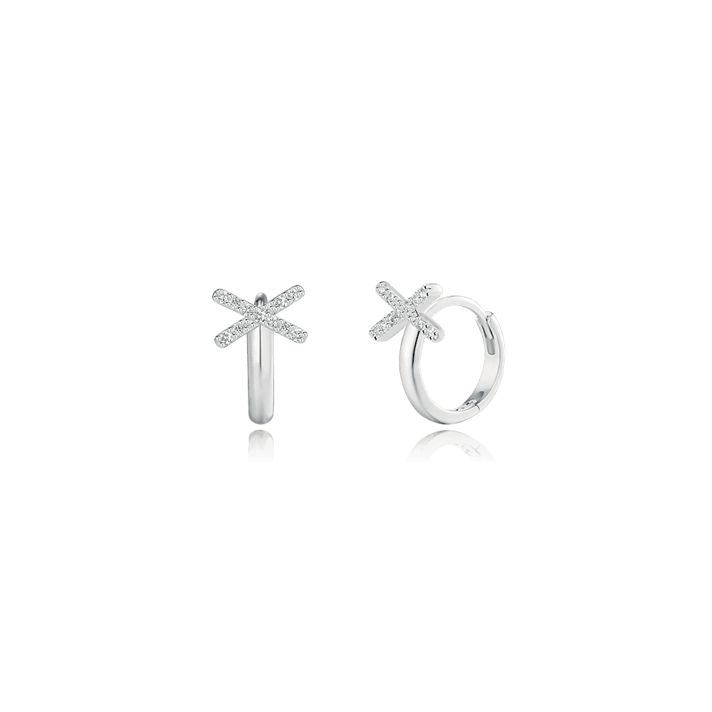 [스톤헨지] XOXO 실버 귀걸이 N0129