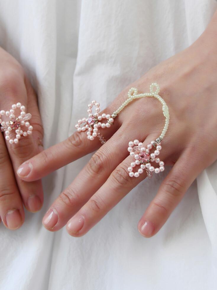 Cherry Blossom Double Ring