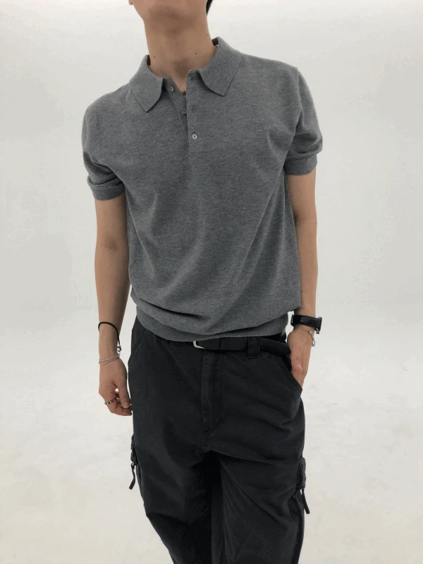 Soft Collar Half Knit