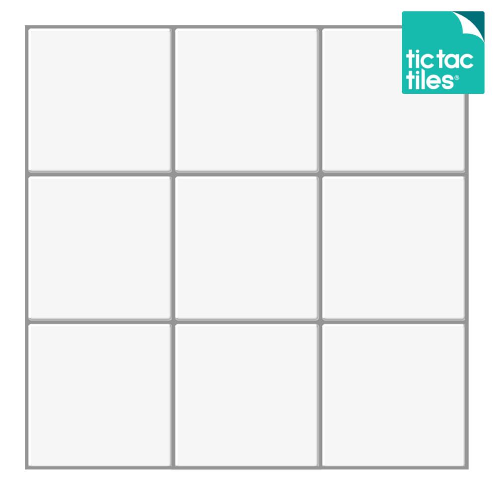 틱택타일 빅스퀘어 모노화이트 붙이는 주방 스티커타일 DIY 셀프인테리어