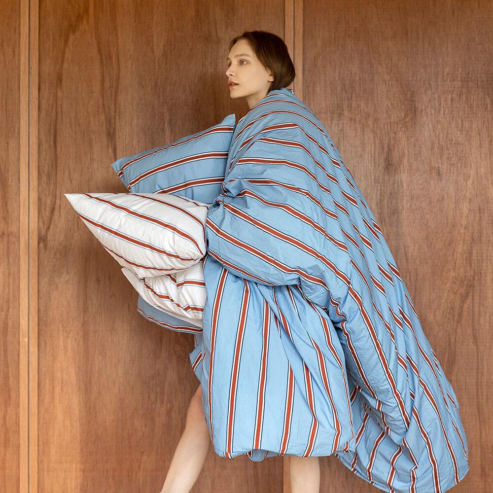 스트라이프 이불커버 - 미스티 런던 - SS (160x210)