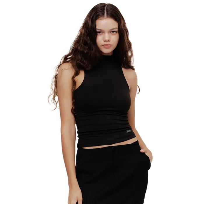 MOCK NECK CONTOUR TANK (BLACK)