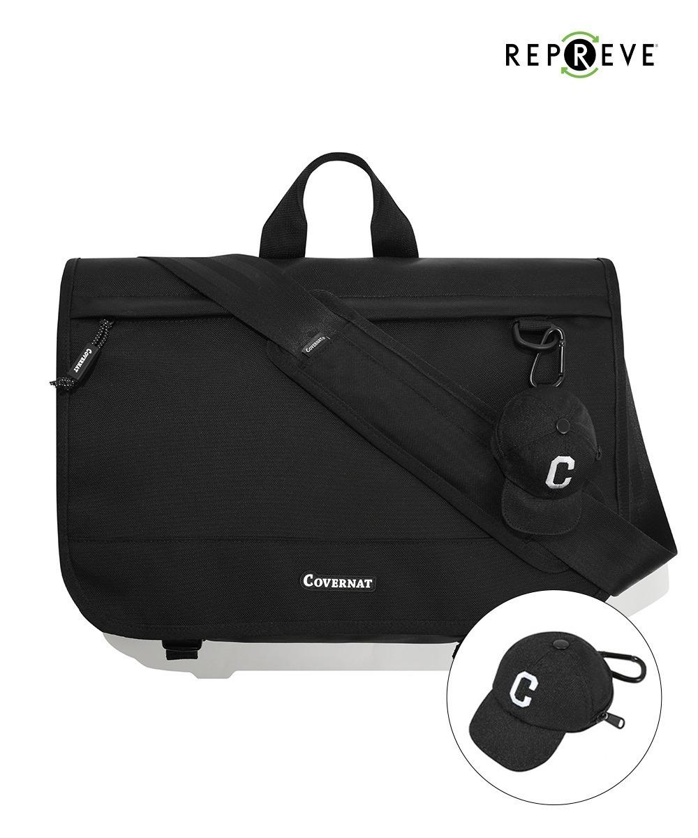 어센틱 메신저백 블랙