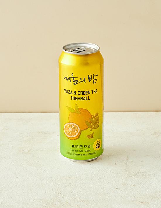 [전통주] 서울의밤 유자 녹차 하이볼 5도 500mL