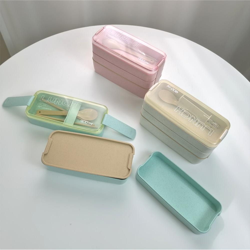 900ml 밀짚 도시락통 직장인 샐러드 런치박스