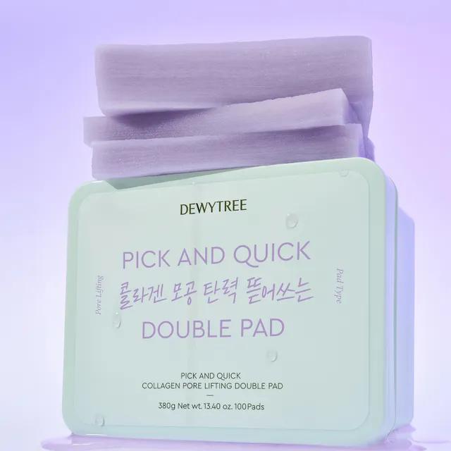 픽앤퀵 콜라겐 모공 탄력 뜯어쓰는 더블 패드 100매