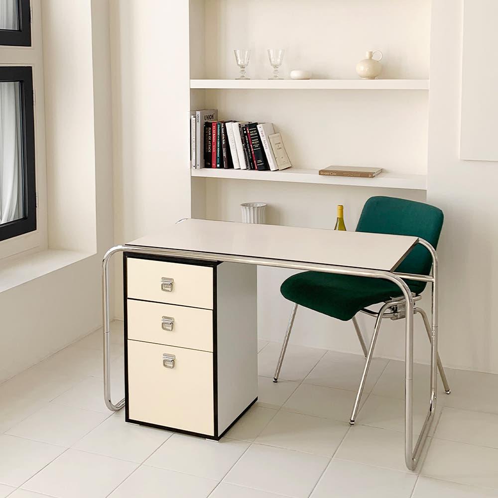 [중고] (리퍼) 오그레 모노 스퀘어 3단 컬러 서랍장