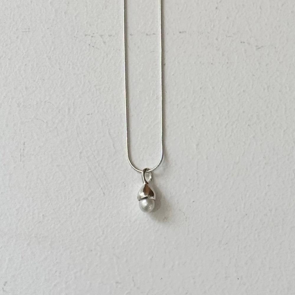 Mini Pearl Bell Necklace