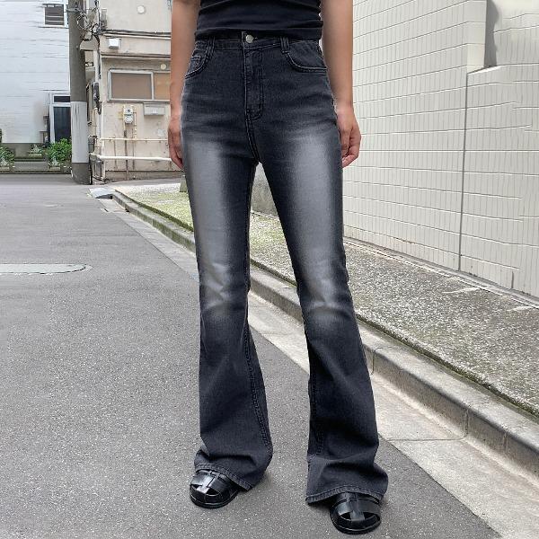 리즈비커밍 [여름원단🍉/S~XL]비츠 워싱 부츠컷팬츠(2colors)