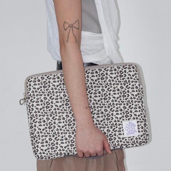 Leopard laptop pouch _ 2sizes