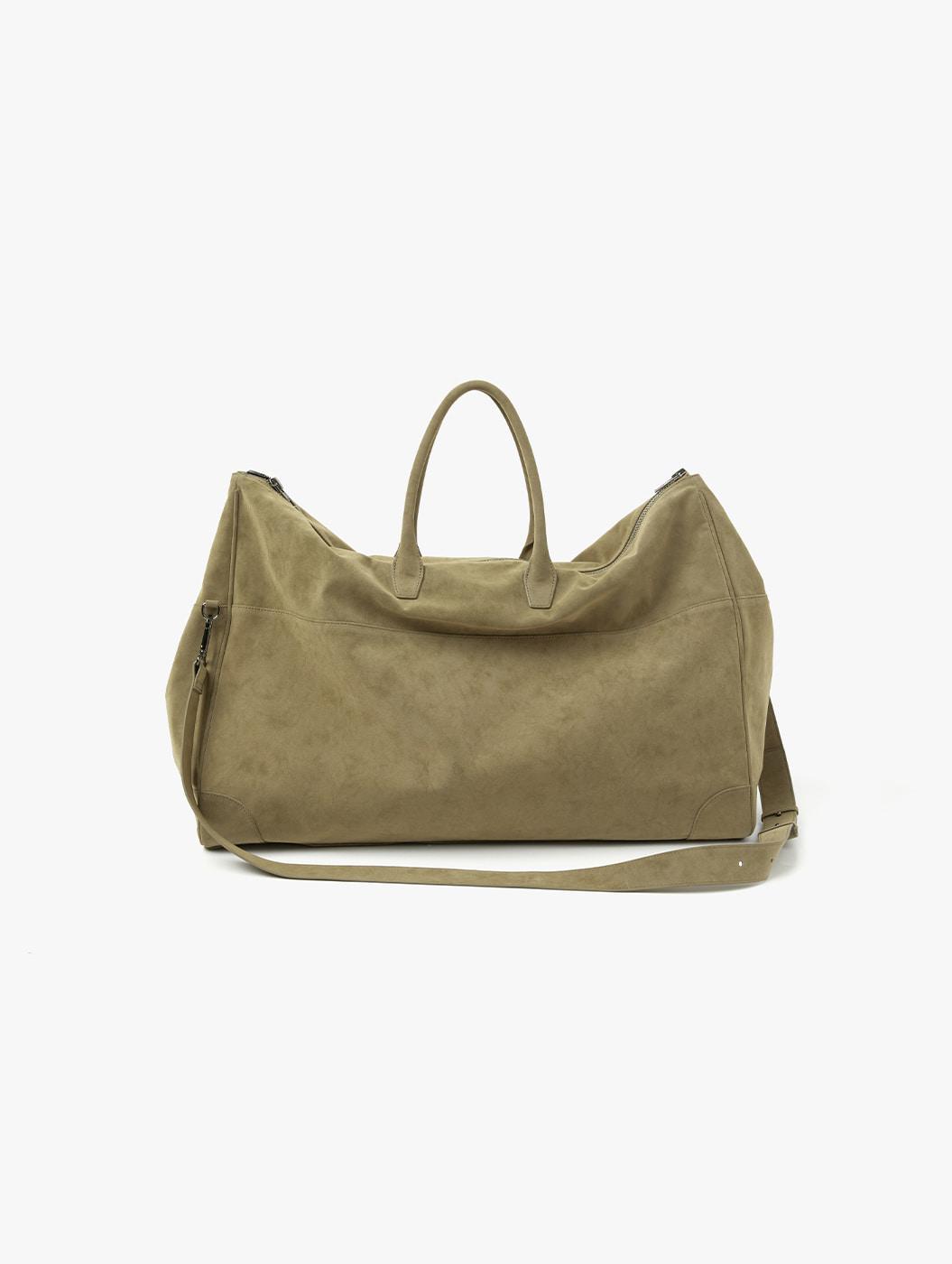 스웨이드 볼링백 - 베이지