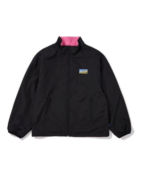 [Mmlg] REVERSIBLE MICRO JUMPER (BLACK / PINK)