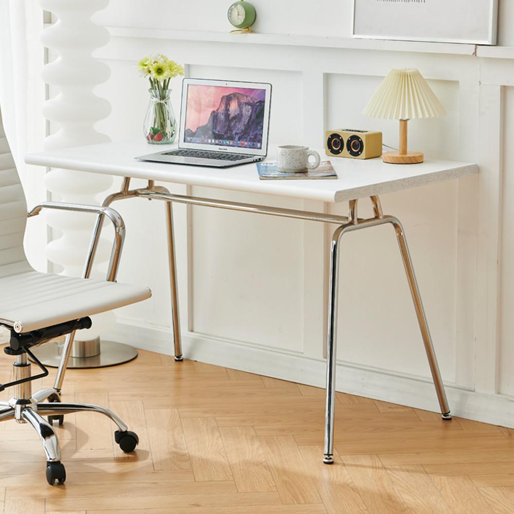 CWT303 보크테이블 4인 사각 크롬 미드센추리 업소 인테리어 테이블