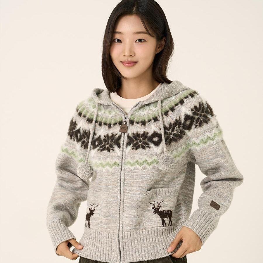 W 노르벨 헤더 가디건 BEFKCDP04