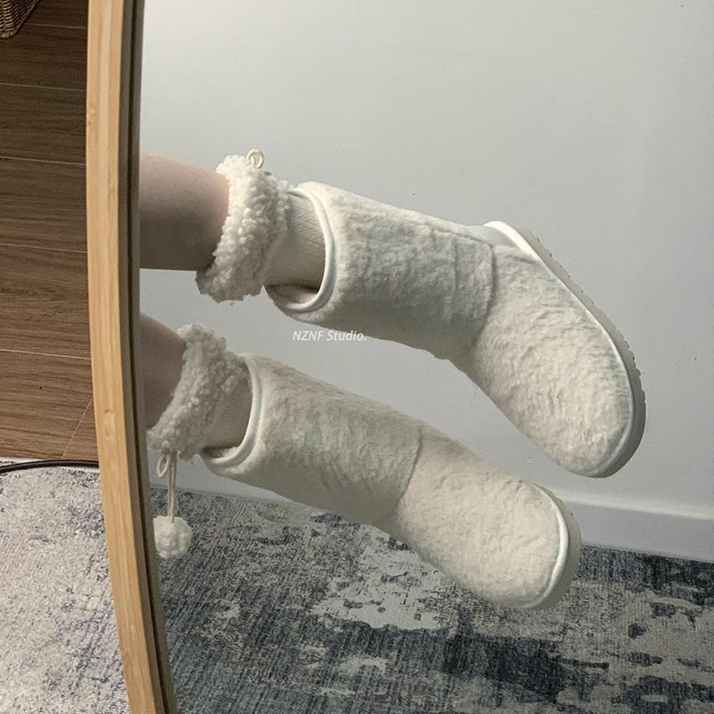 롱 양털부츠 겨울 y2k룩 미디 부츠 여성 어그 빅사이즈 털 신발