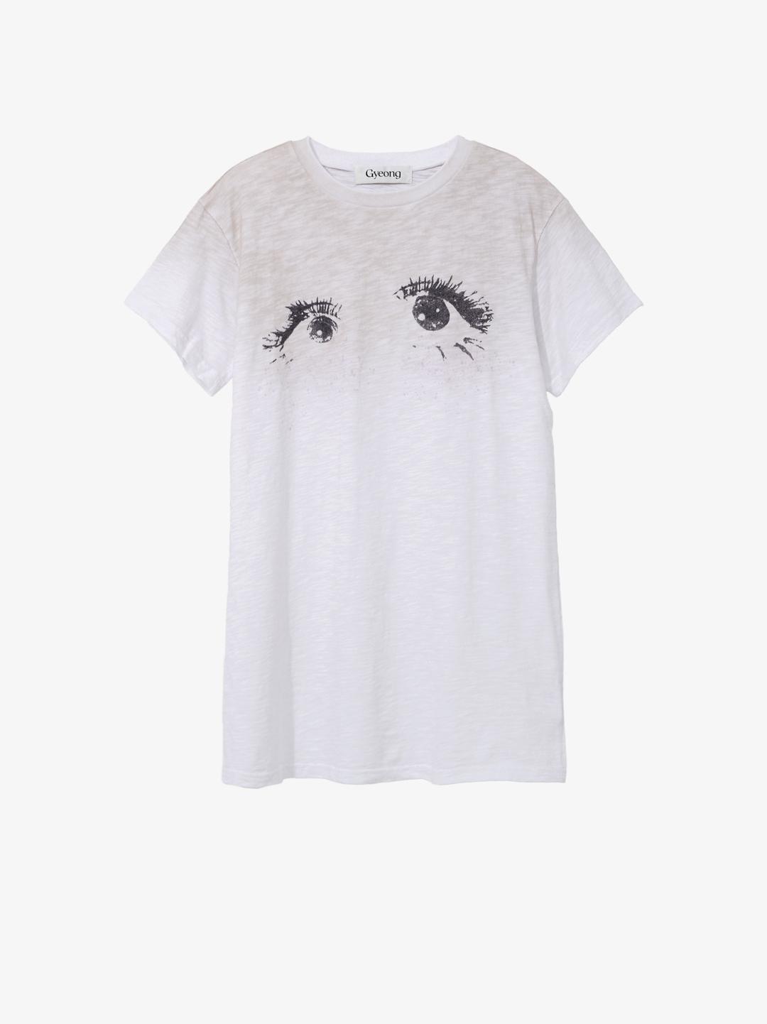 Eye Graphic Short Sleeve Tee_White