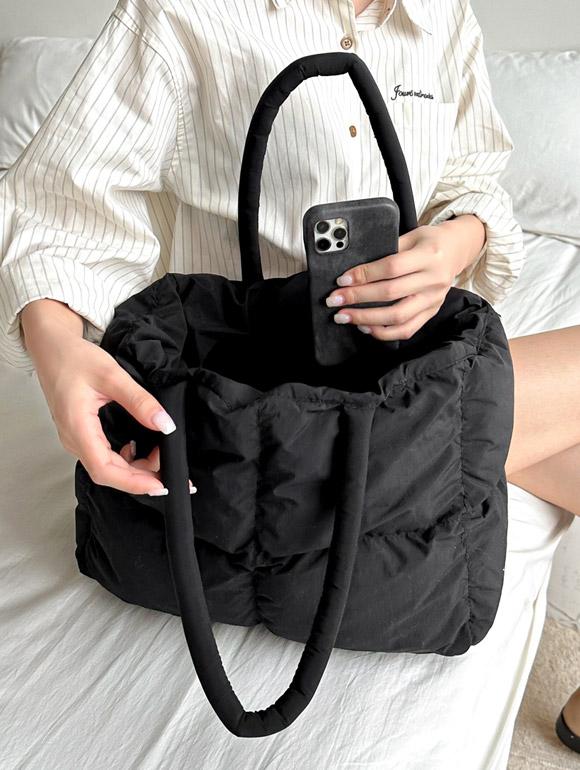 구름 패딩 빅 숄더백 [4color] * 12/8 입고예정 *