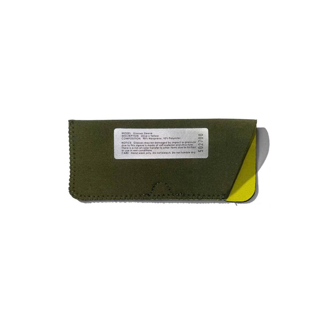 502700 GLASSES SLEEVE Olive x Yellow