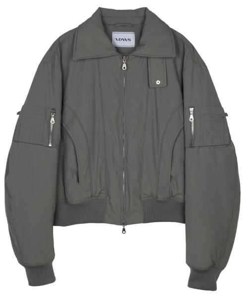 Solid High Neck Ma-1 Charcoal