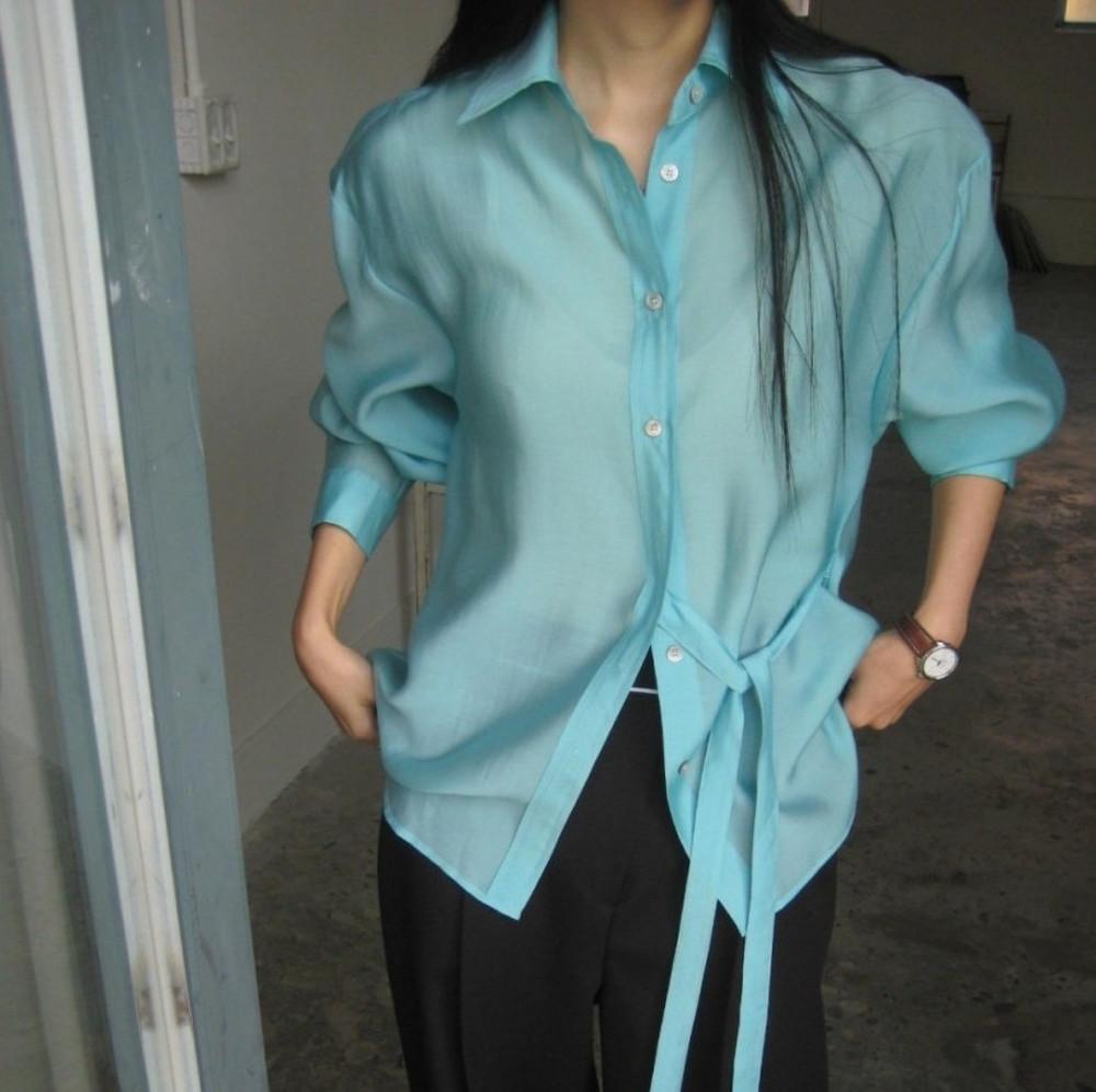 세일 오늘출발 비가더 실크 텐셀 블라우스 BGARDER (2color) 라디망쉬