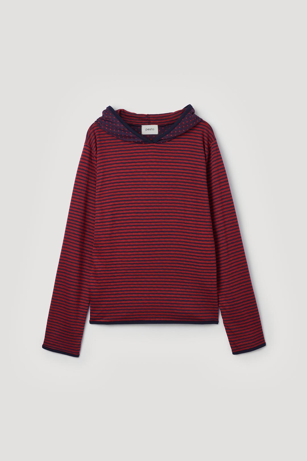 DOT STRIPE HOODIE APPLE