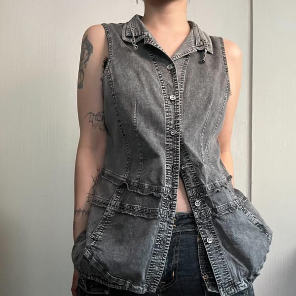 High neck sleeveless