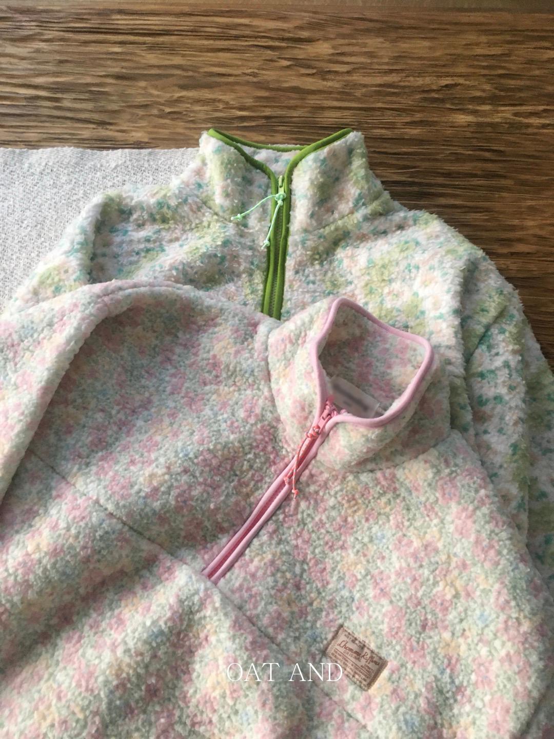 팔레트 하프넥 후리스 (2color)