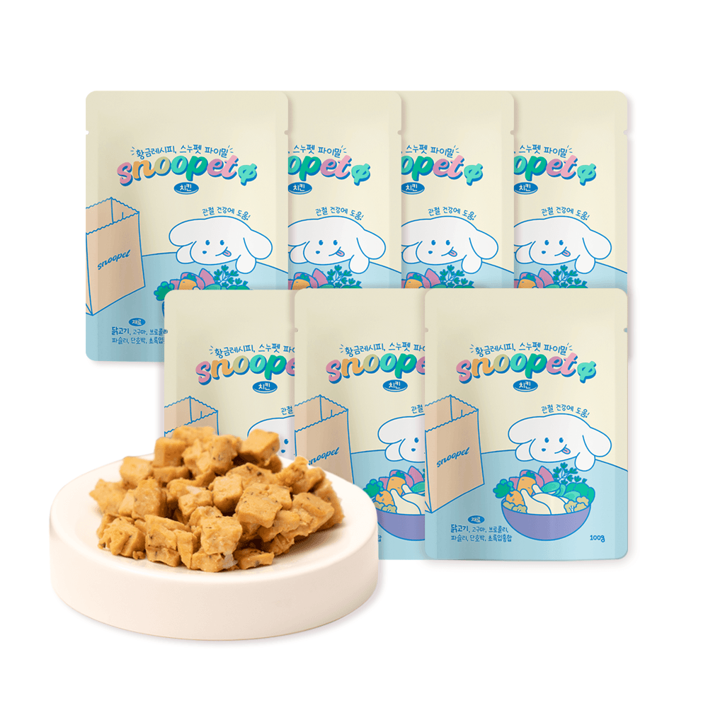 [무료배송] 스누펫 자연화식 파이밀 치킨 100g*7ea
