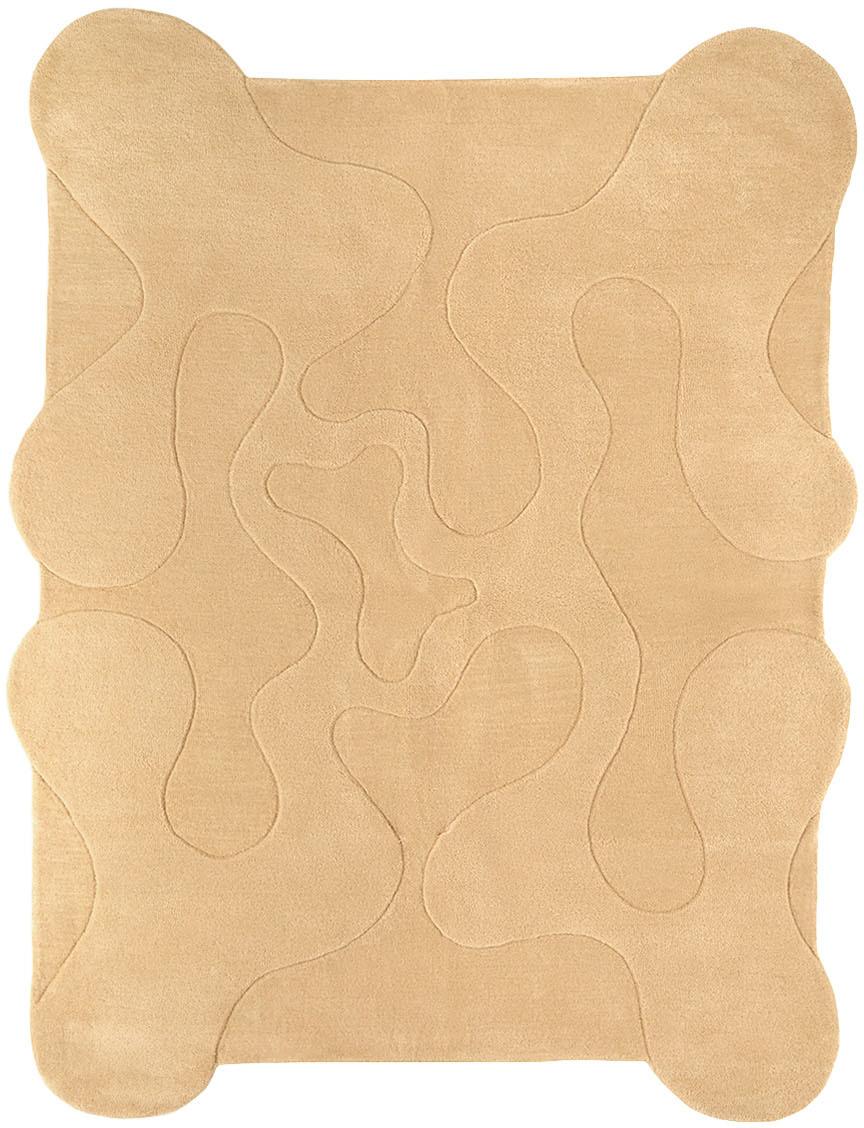 오프 화이트 라지 웁스 러그