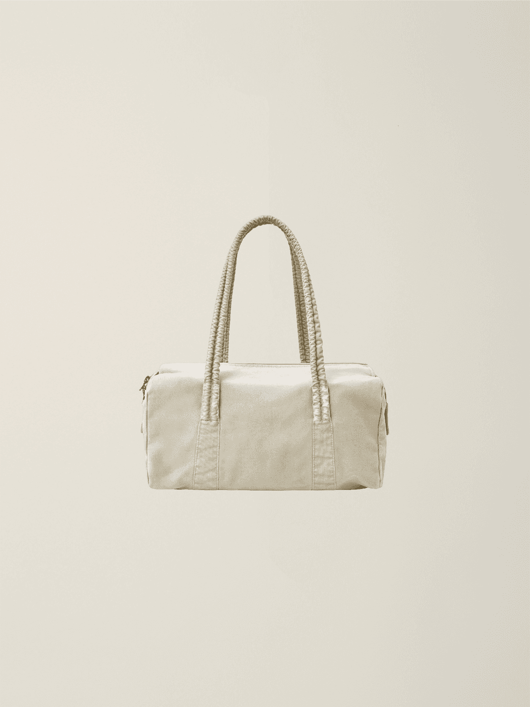 GARMENT DYED DUFFLE BAG (SMALL) LIGHT BEIGE